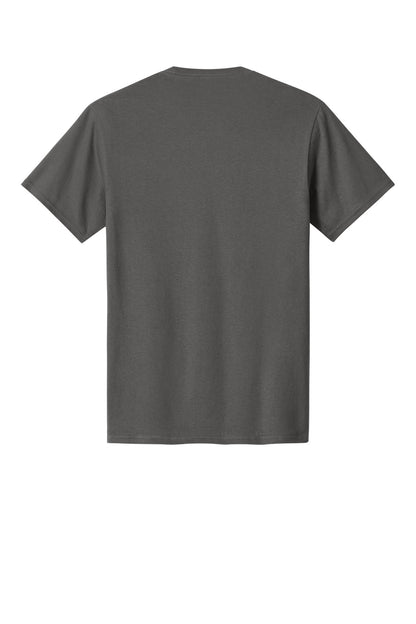 Custom Embroidered Port & Co T-Shirts  in Charcoal