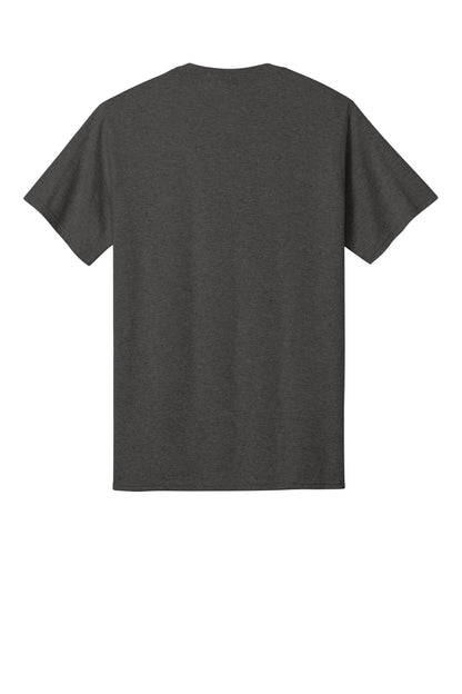 Custom Embroidered Port & Co T-Shirts  in Dark Heather Grey