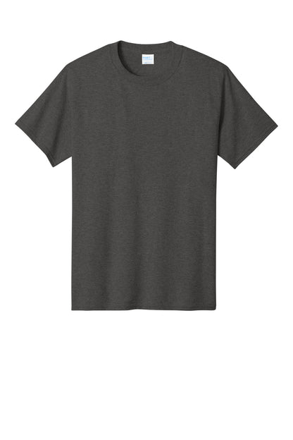 Custom Embroidered Port & Co T-Shirts  in Dark Heather Grey
