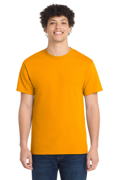 Custom Embroidered Port & Co T-Shirts  in Gold