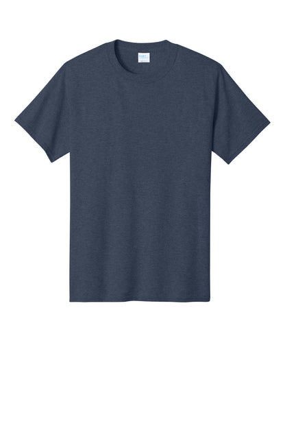 Custom Embroidered Port & Co T-Shirts  in Heather Navy