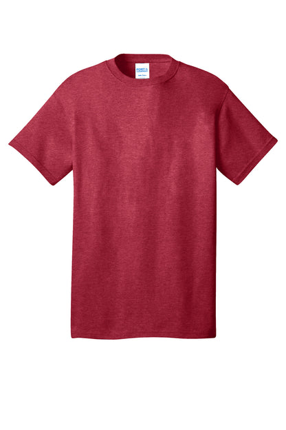 Port & Company Tall Core Cotton Tee PC54T Heather Red