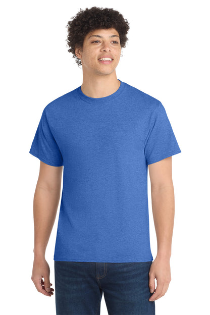 Custom Embroidered Port & Co T-Shirts  in Heather Royal