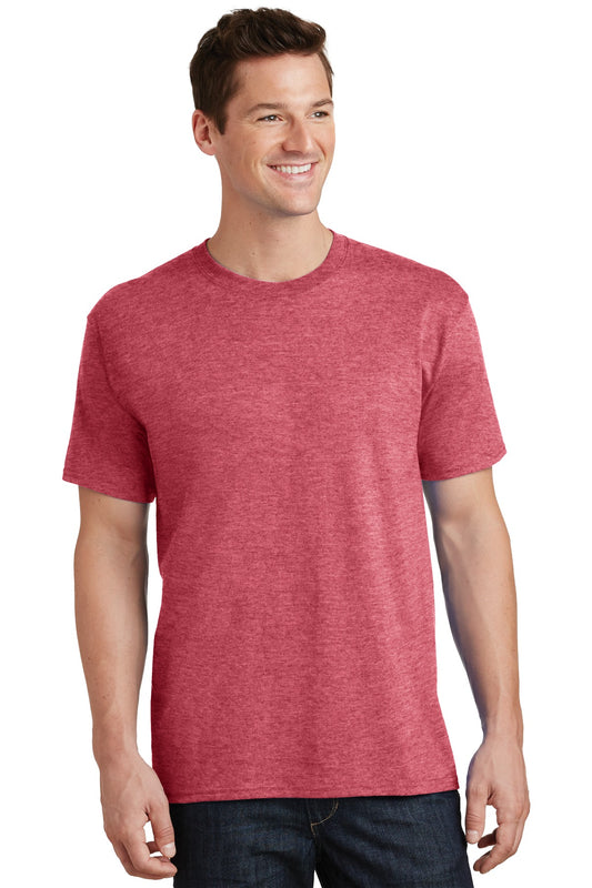 Port & Company Tall Core Cotton Tee PC54T Heather Red