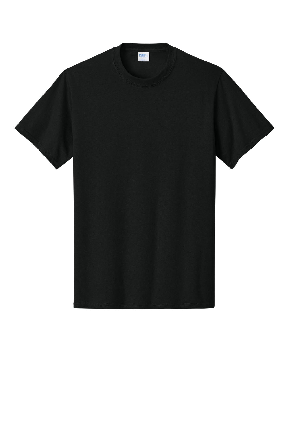Custom Embroidered Port & Co T-Shirts  in Jet Black