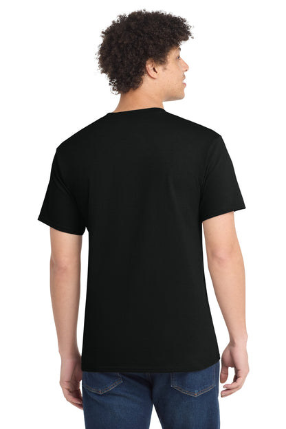 Custom Embroidered Port & Co T-Shirts  in Jet Black