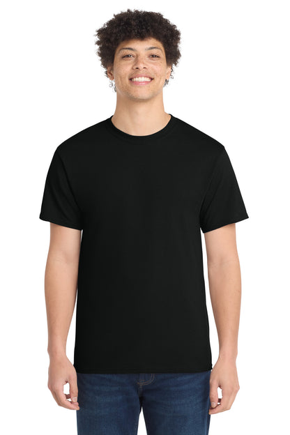 Custom Embroidered Port & Co T-Shirts  in Jet Black