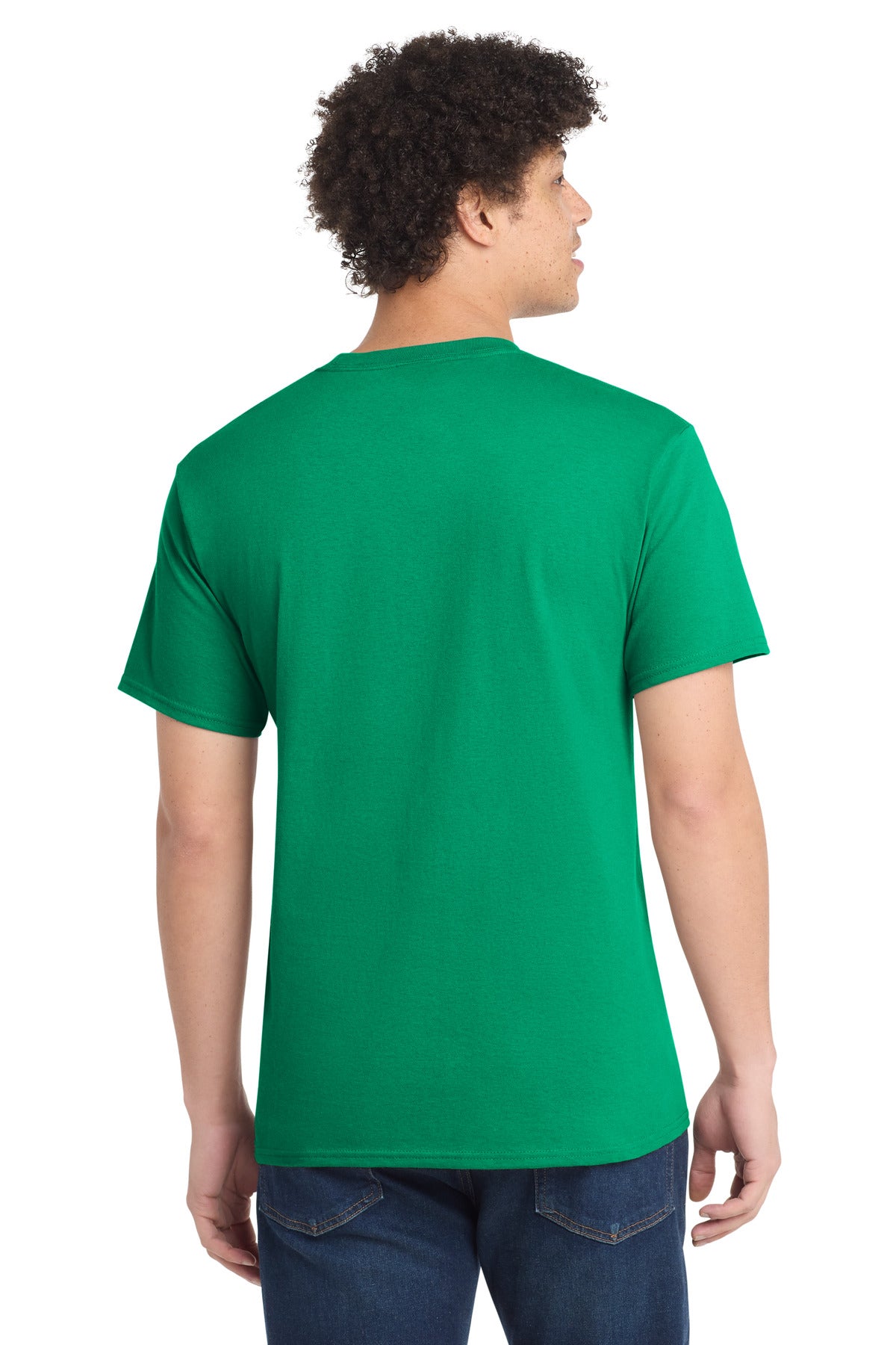 Custom Embroidered Port & Co T-Shirts  in Kelly