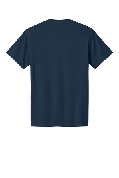 Custom Embroidered Port & Co T-Shirts  in Navy