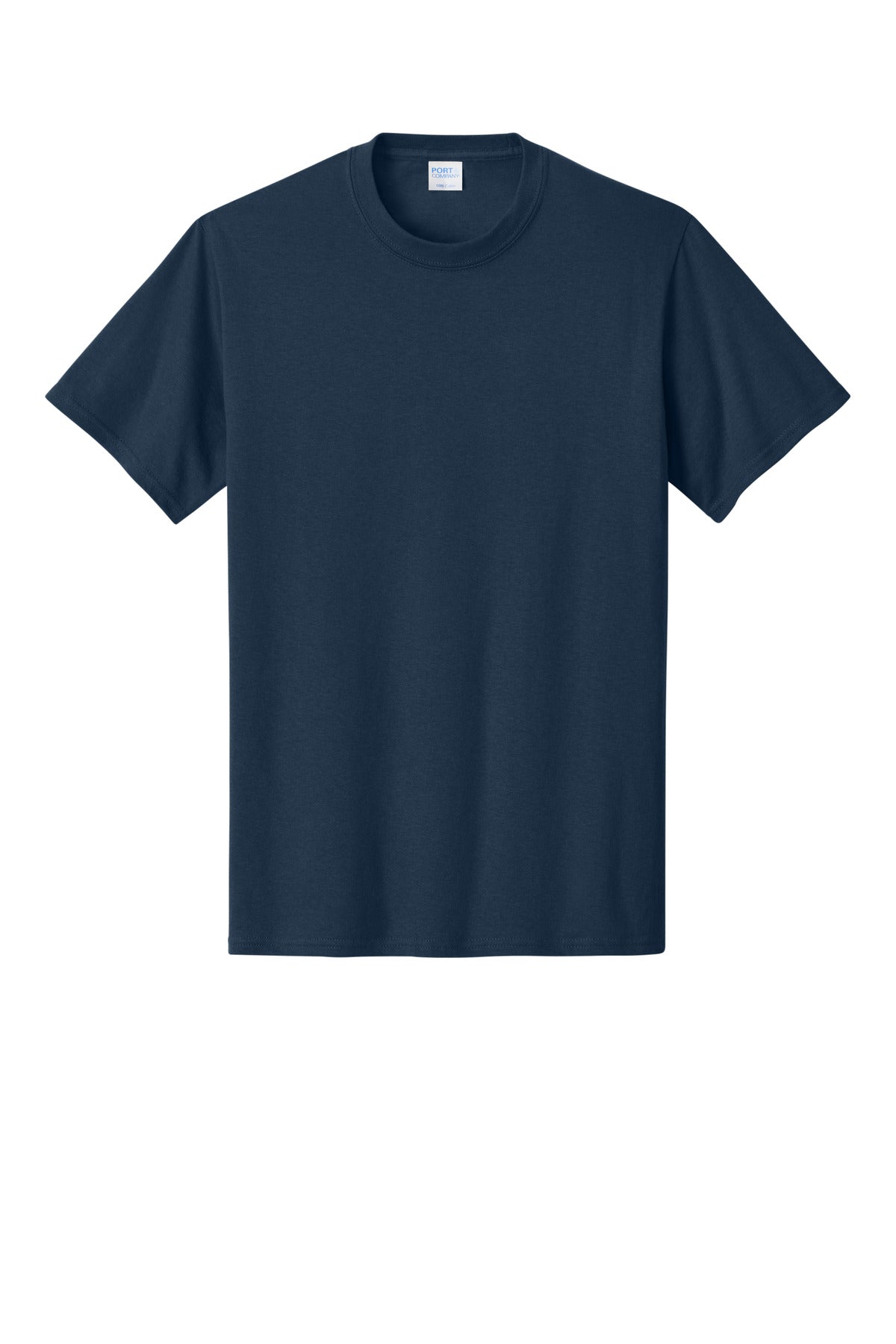 Custom Embroidered Port & Co T-Shirts  in Navy