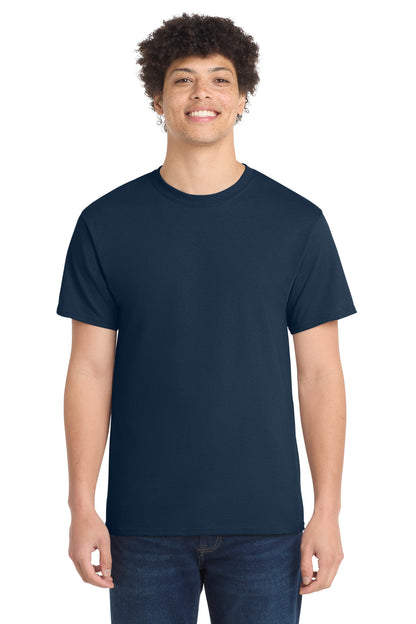 Custom Embroidered Port & Co T-Shirts  in Navy