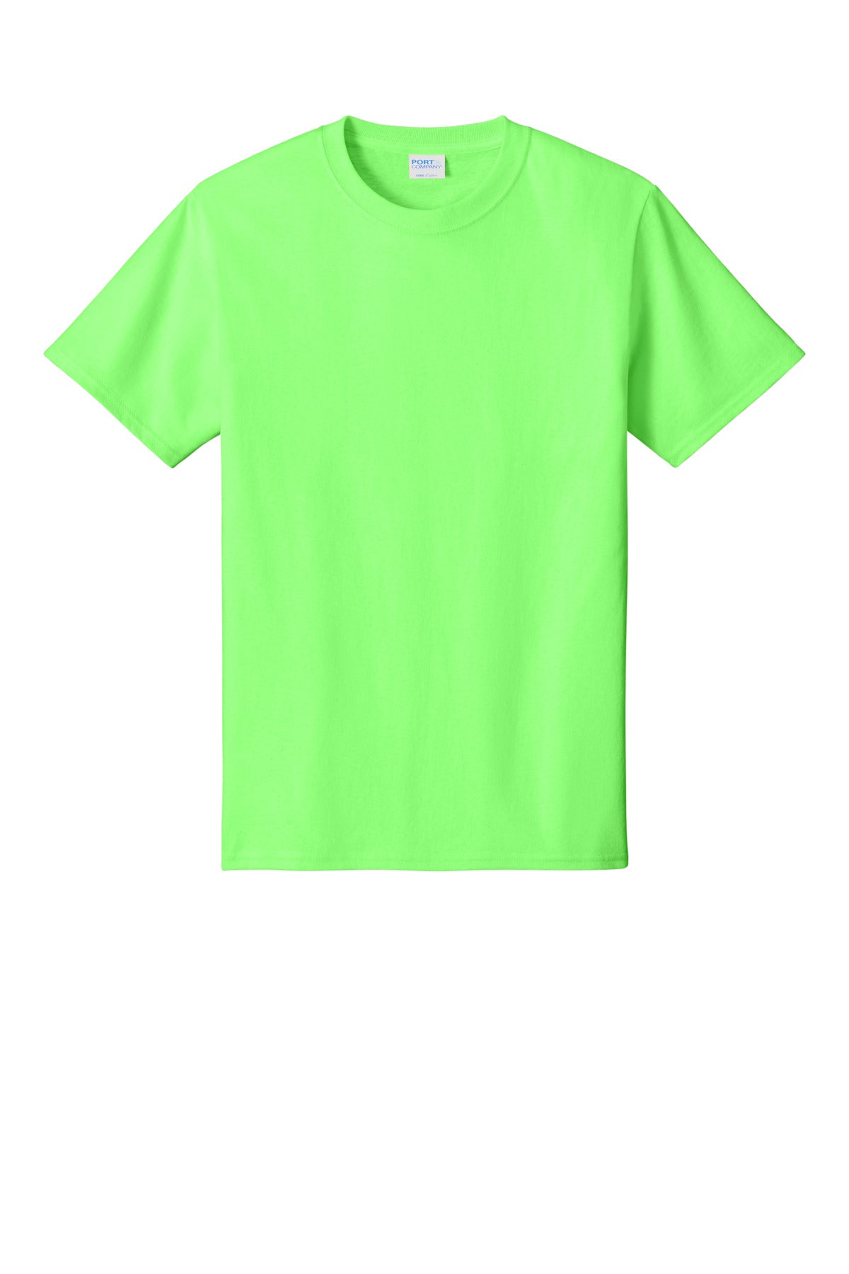 Custom Embroidered Port & Co T-Shirts  in Neon Green