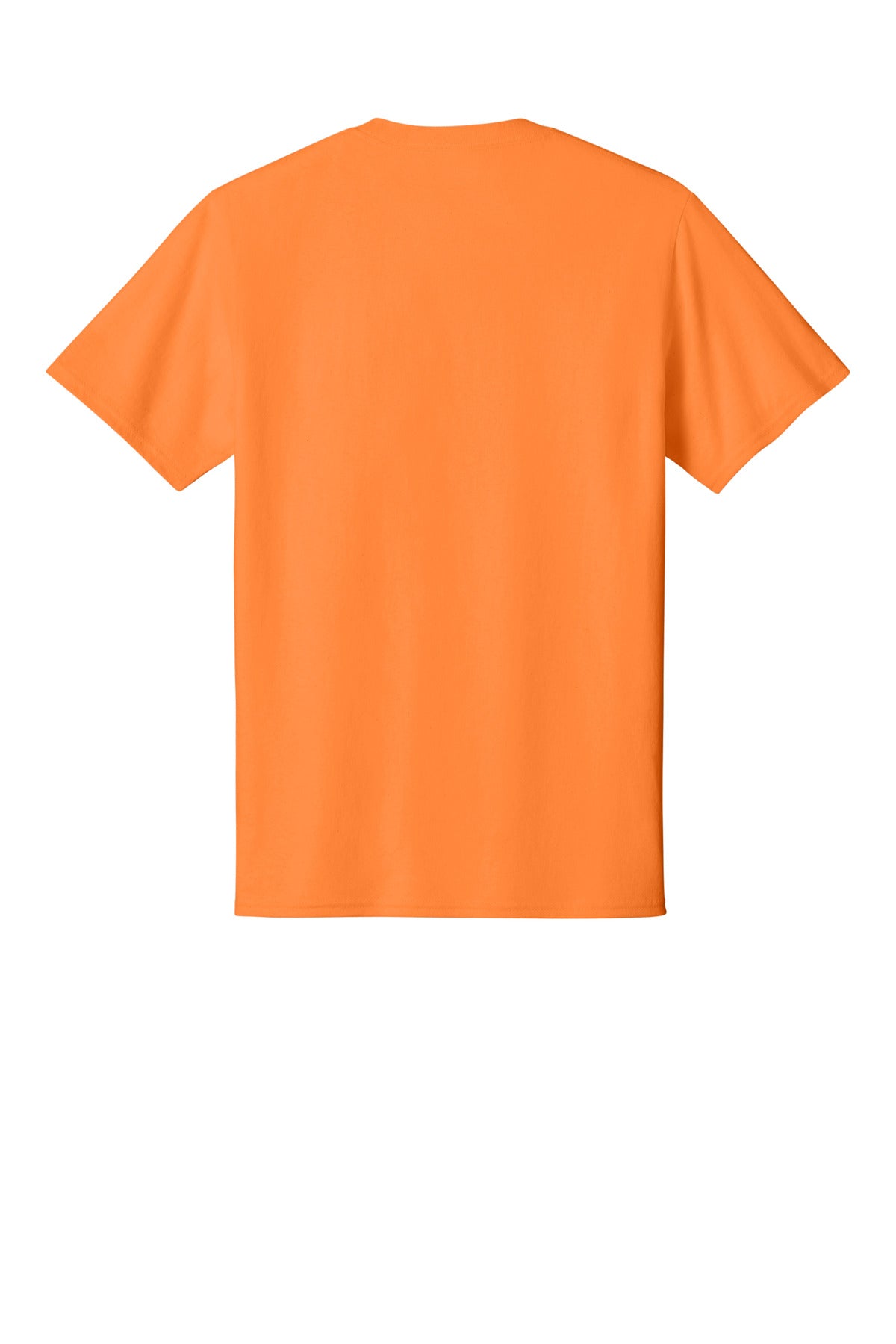 Custom Embroidered Port & Co T-Shirts  in Neon Orange