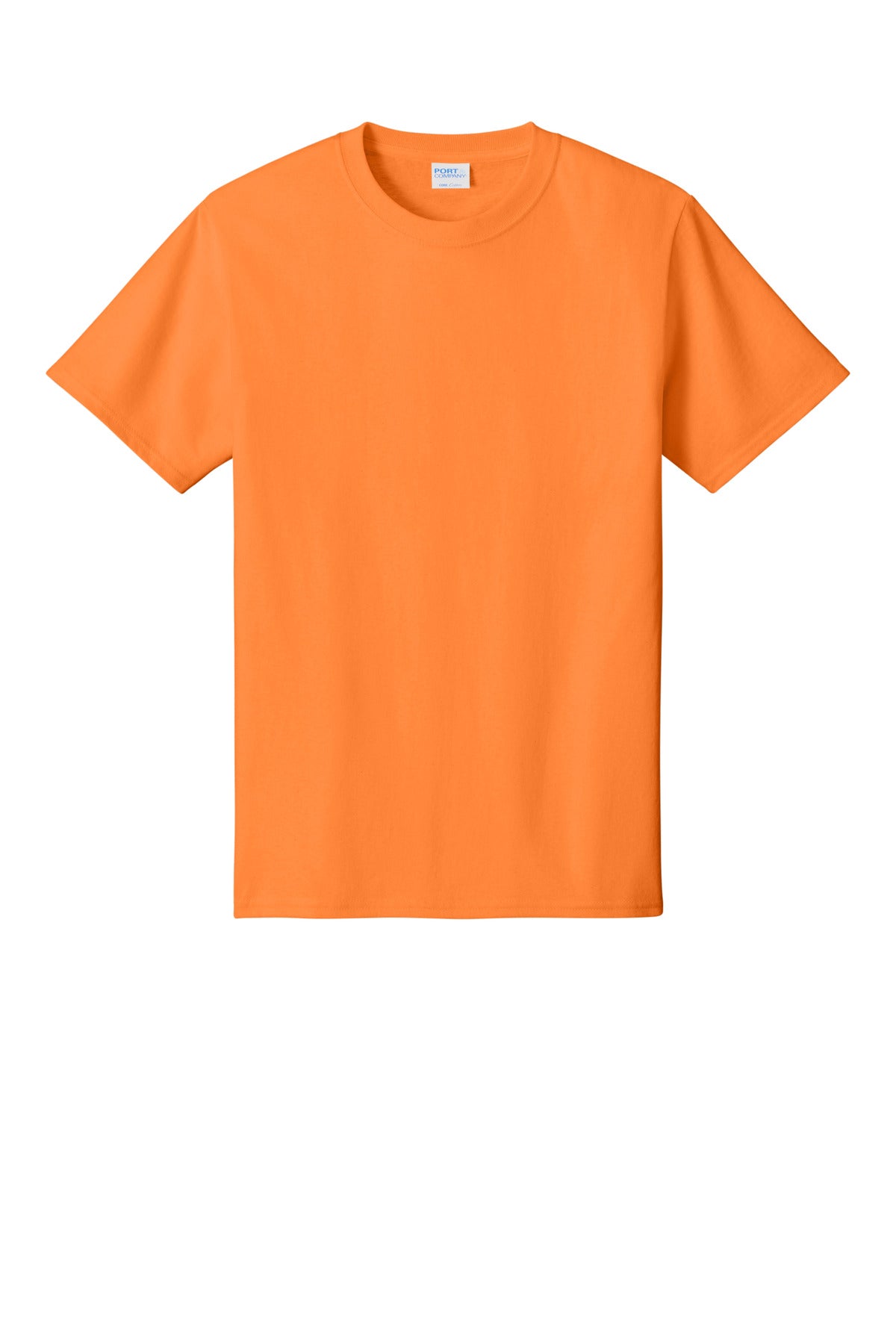 Custom Embroidered Port & Co T-Shirts  in Neon Orange