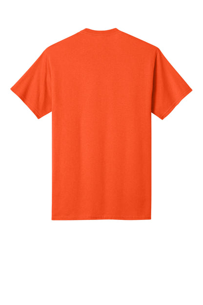 Custom Embroidered Port & Co T-Shirts  in Orange