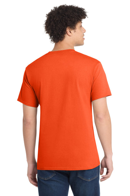 Custom Embroidered Port & Co T-Shirts  in Orange