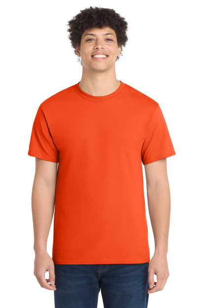 Custom Embroidered Port & Co T-Shirts  in Orange