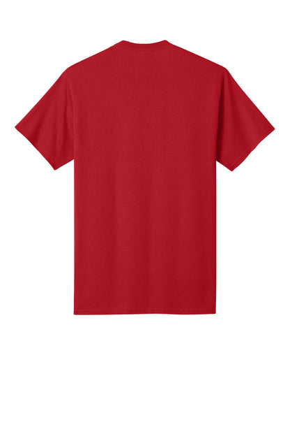 Custom Embroidered Port & Co T-Shirts  in Red