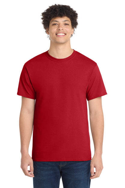 Custom Embroidered Port & Co T-Shirts  in Red