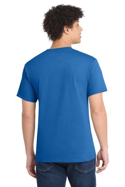 Custom Embroidered Port & Co T-Shirts  in Royal