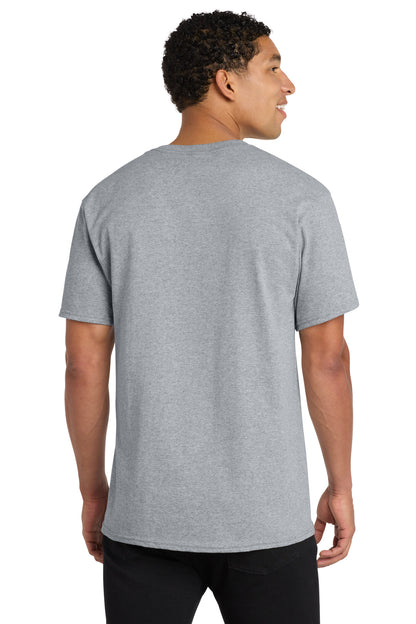 Custom Embroidered Port & Co T-Shirts  in Athletic Heather