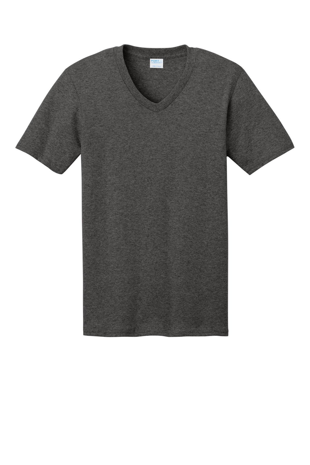 Custom Embroidered Port & Co T-Shirts  in Dark Heather Grey
