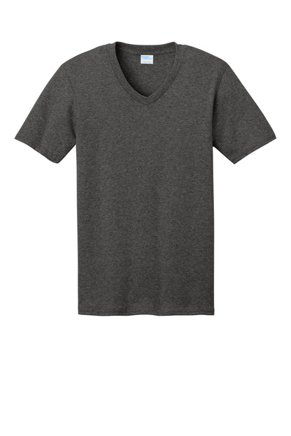 Custom Embroidered Port & Co T-Shirts  in Dark Heather Grey