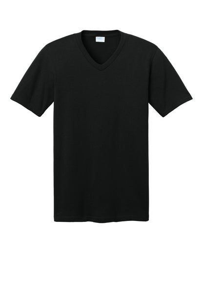 Port & Company Core Cotton V-Neck Tee. PC54V