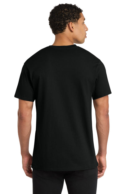 Custom Embroidered Port & Co T-Shirts  in Jet Black