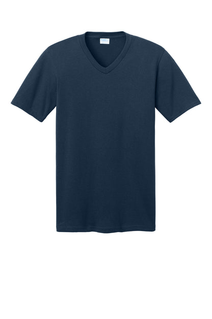 Port & Company Core Cotton V-Neck Tee. PC54V