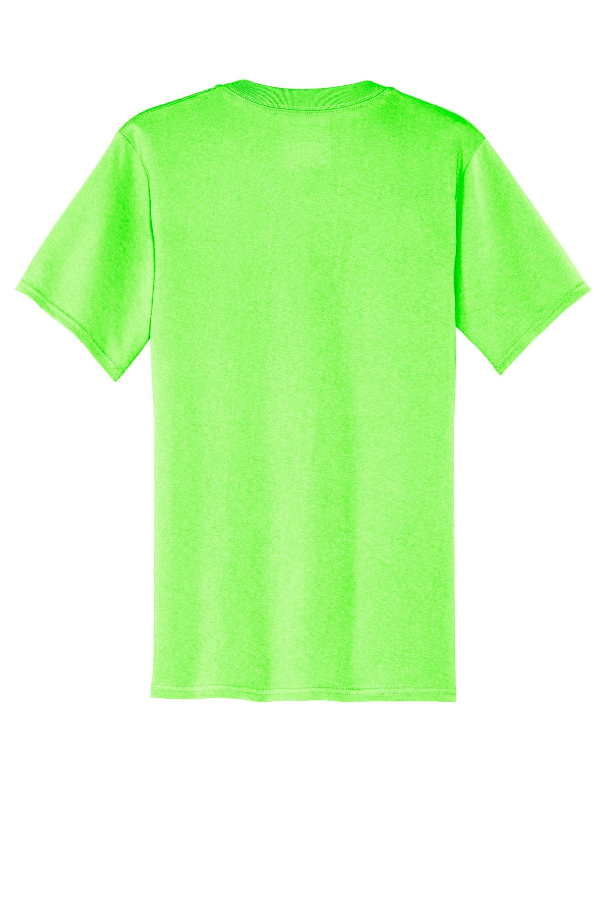 Custom Embroidered Port & Co T-Shirts  in Neon Green