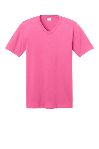 Port & Company Core Cotton V-Neck Tee. PC54V