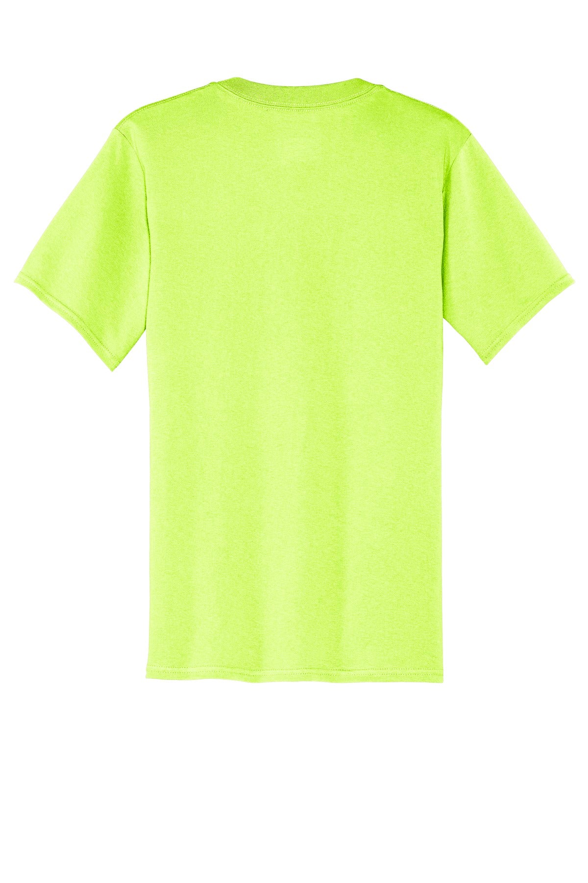 Custom Embroidered Port & Co T-Shirts  in Neon Yellow