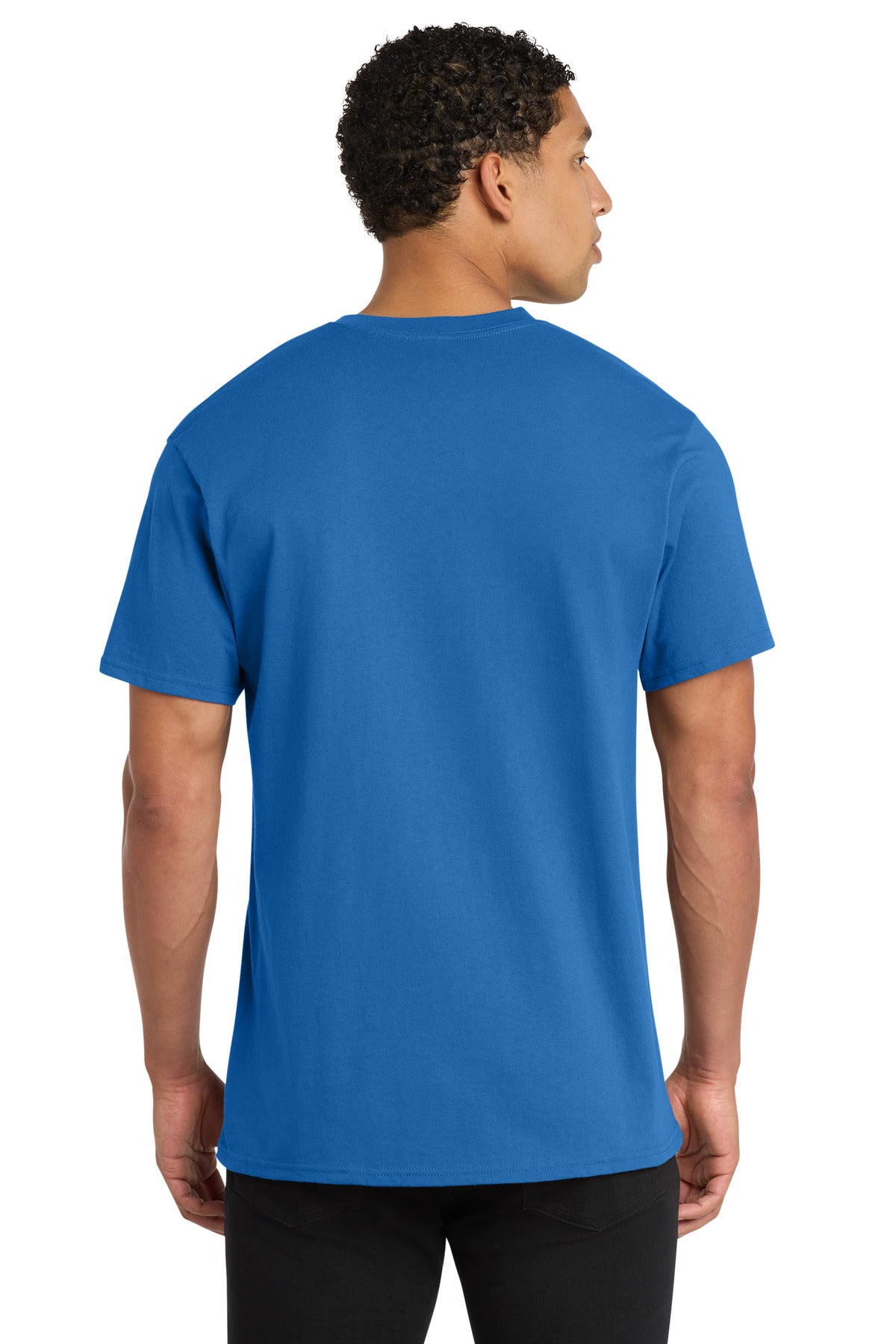 Custom Embroidered Port & Co T-Shirts  in Royal