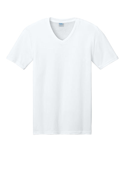 Port & Company Core Cotton V-Neck Tee. PC54V