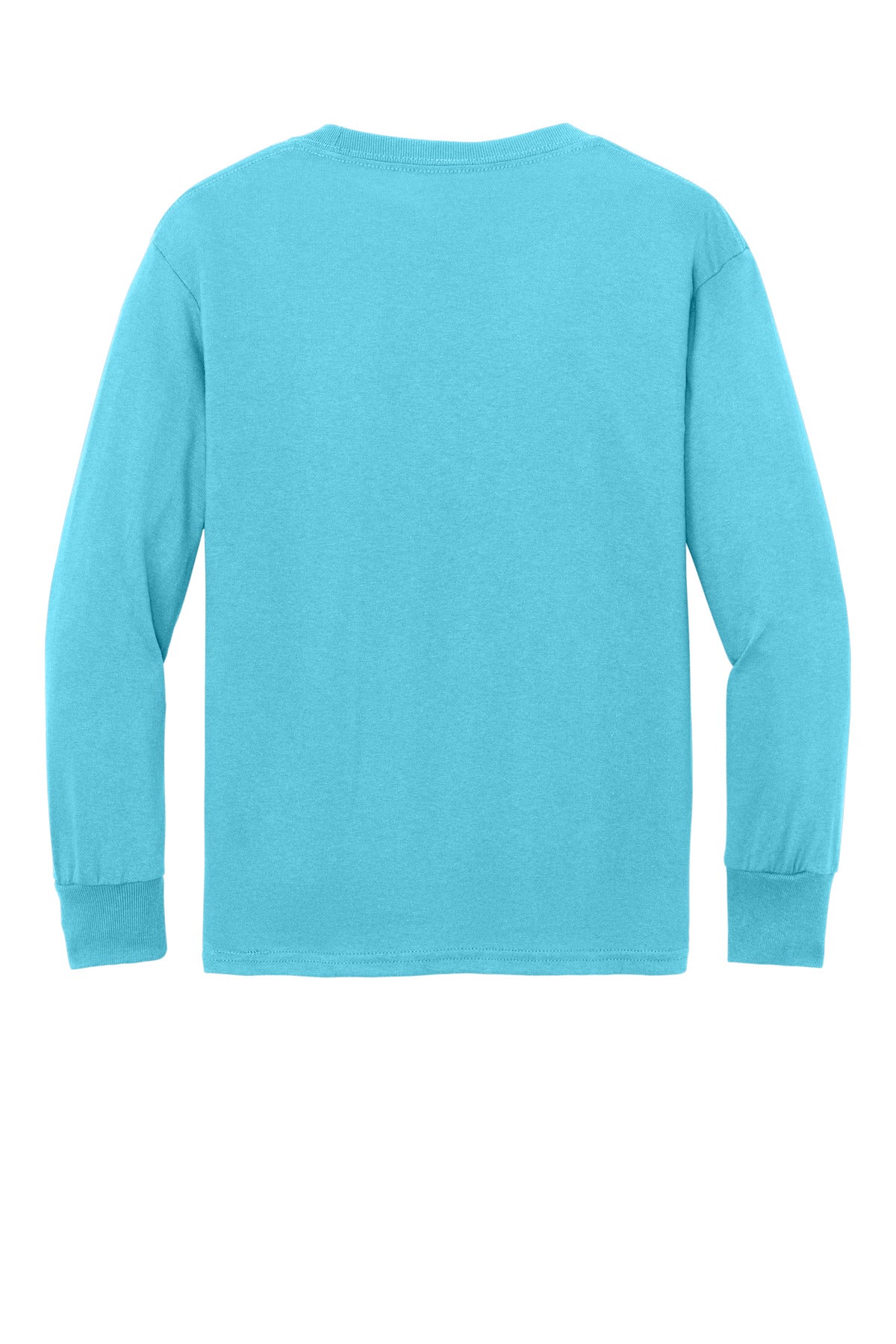 Custom Embroidered Port & Co T-Shirts  in Aquatic Blue