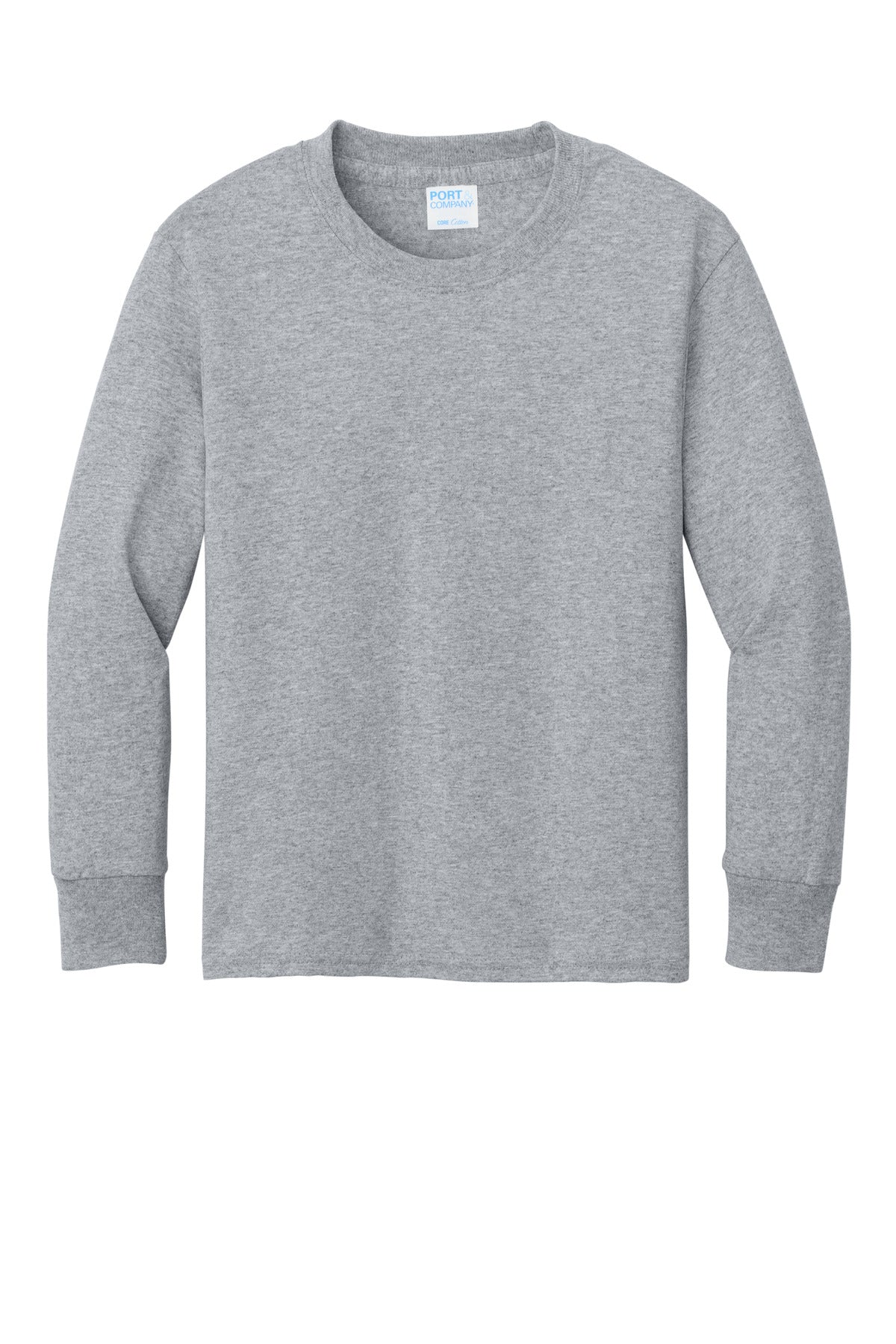 Custom Embroidered Port & Co T-Shirts  in Athletic Heather