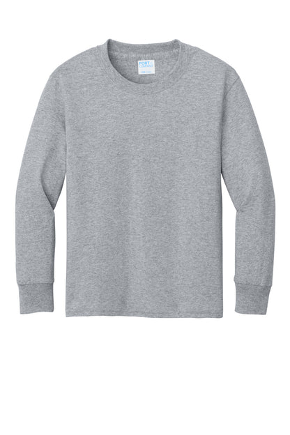 Custom Embroidered Port & Co T-Shirts  in Athletic Heather
