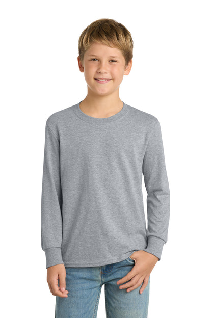 Custom Embroidered Port & Co T-Shirts  in Athletic Heather