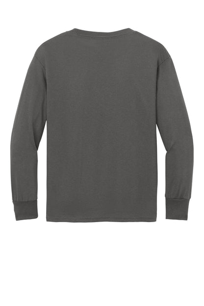 Custom Embroidered Port & Co T-Shirts  in Charcoal