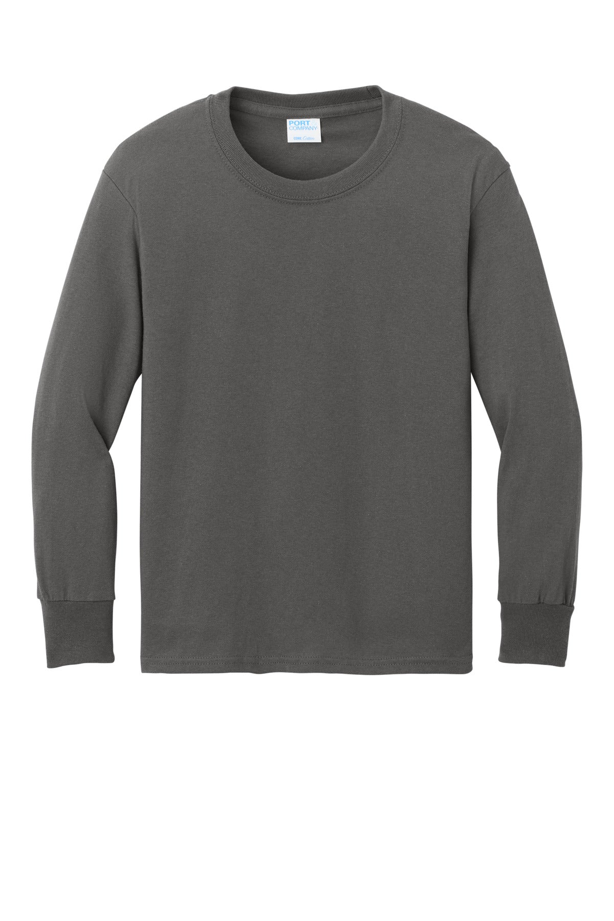 Custom Embroidered Port & Co T-Shirts  in Charcoal
