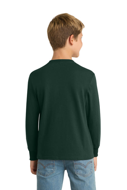 Custom Embroidered Port & Co T-Shirts  in Dark Green