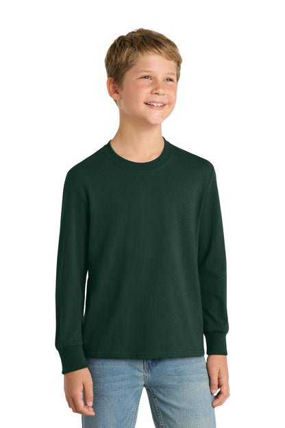 Custom Embroidered Port & Co T-Shirts  in Dark Green