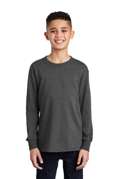 Port & Company Youth Long Sleeve Core Cotton Tee. PC54YLS