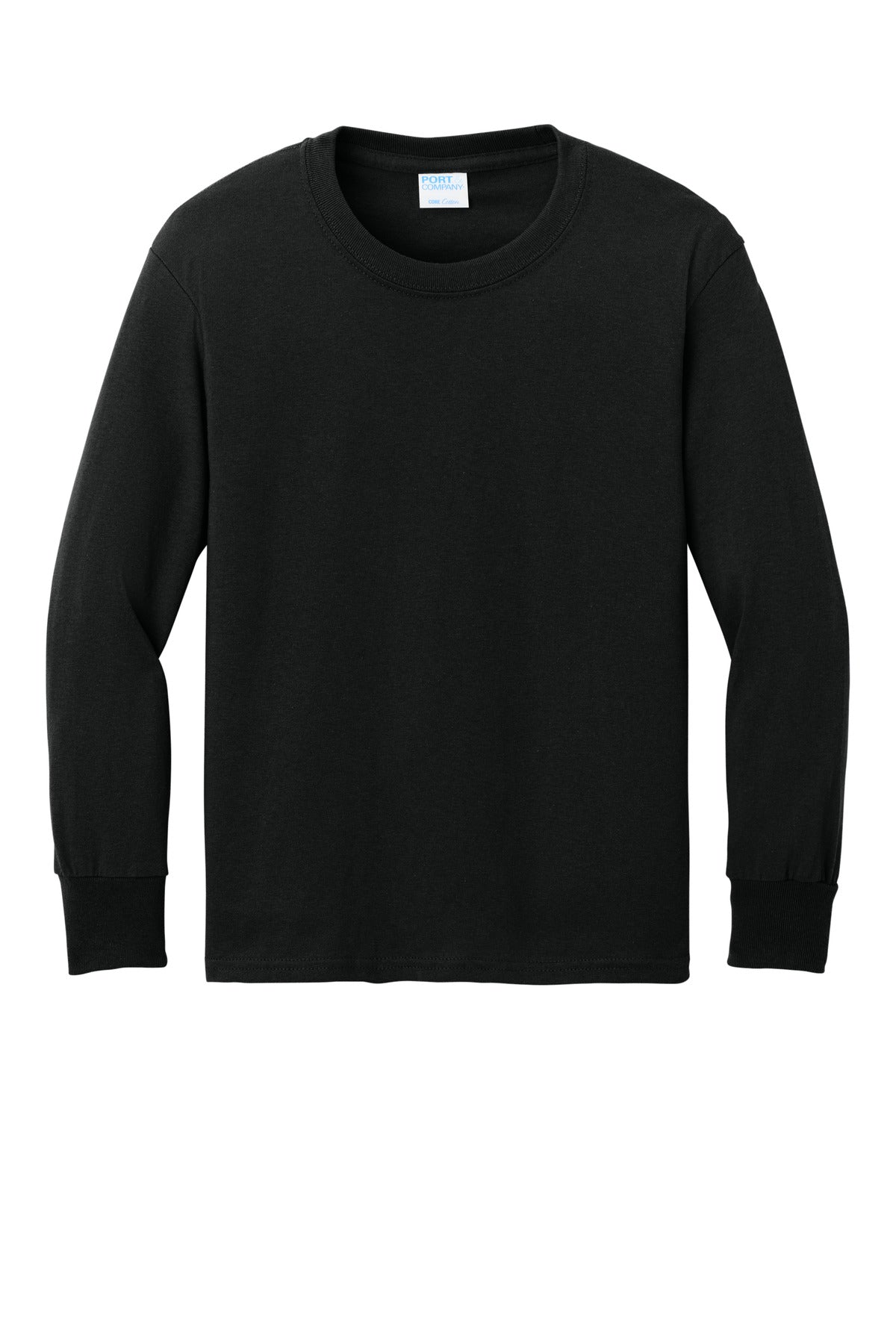 Custom Embroidered Port & Co T-Shirts  in Jet Black
