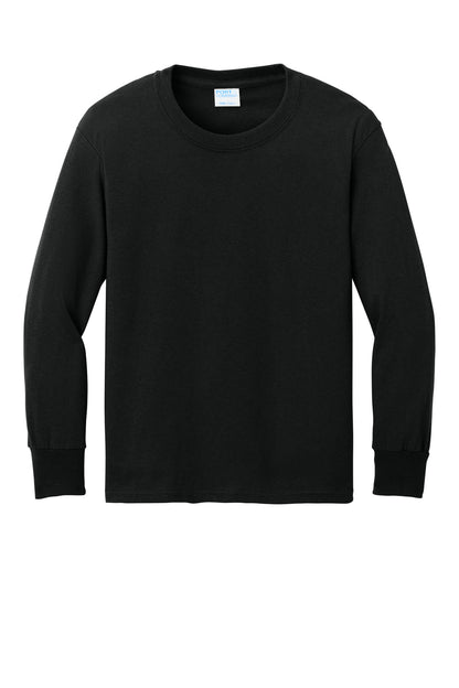 Custom Embroidered Port & Co T-Shirts  in Jet Black