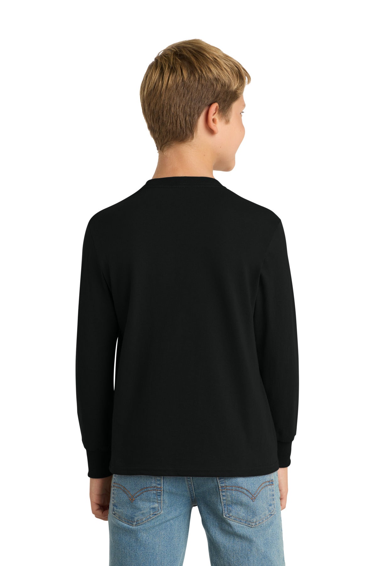 Custom Embroidered Port & Co T-Shirts  in Jet Black