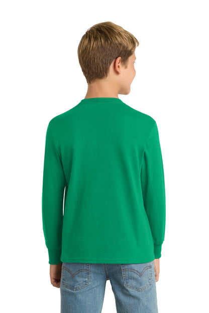 Custom Embroidered Port & Co T-Shirts  in Kelly