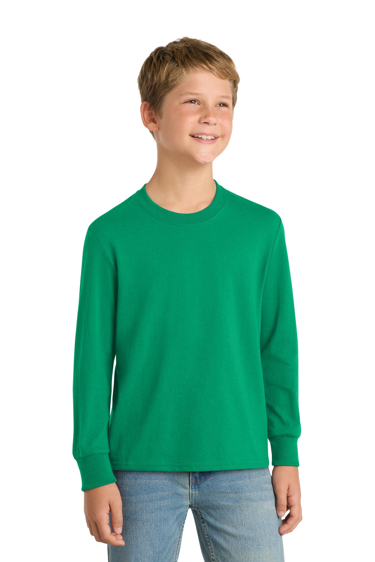 Custom Embroidered Port & Co T-Shirts  in Kelly