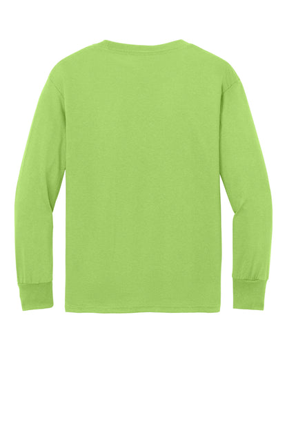 Port & Company Youth Long Sleeve Core Cotton Tee. PC54YLS
